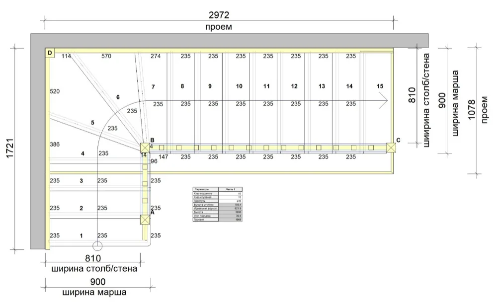 Flight width